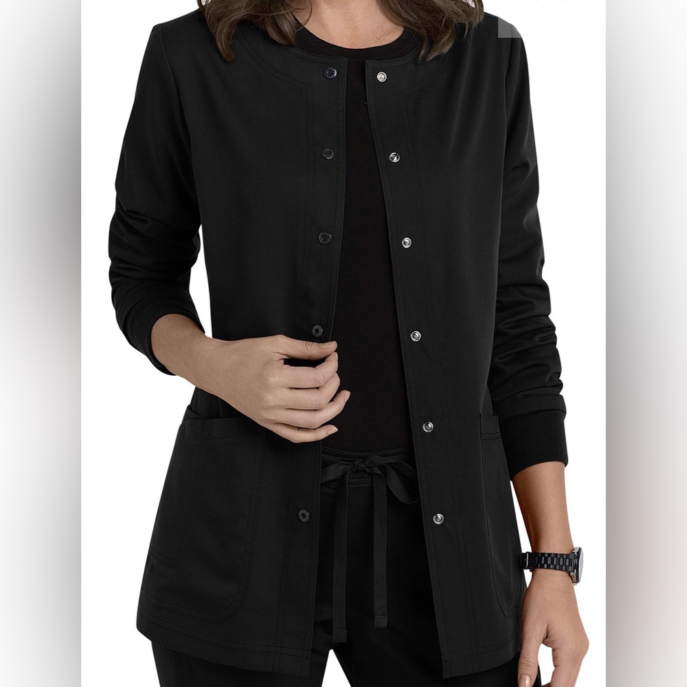 Front Snap Scrub Jacket